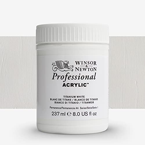 Winsor & Newton Tube de peinture acrylique Blanc titane 474 ml