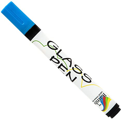 RAINBOW CHALK MARKERS LTD Glass Pen - 5mm Blue For Writing on WINDOWS