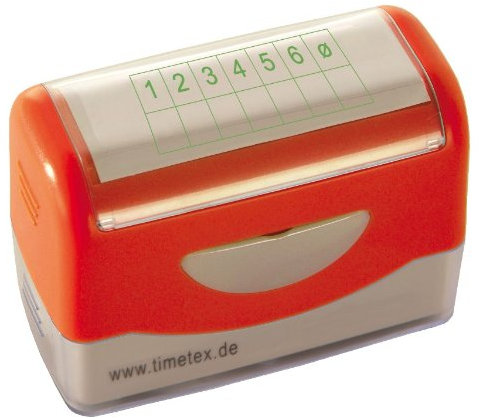 TimeTEX Siebdruck Notenspiegel-Stempel