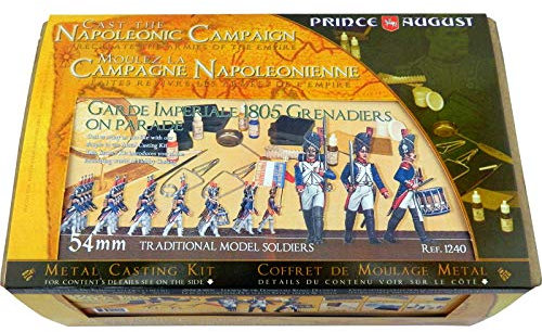 Prince August 54mm Scale Napoleonic Deluxe Starter Kit Including 6X Model Color Paints PA1240