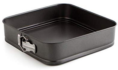 Quid Sweet Grey Molde Cuadrado Desmontable Acero Pintado 28cm Acero Carbonatado Apto Horno Antiadherente