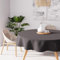 Soleil d'ocre Alix Tischdecke, schmutzabweisend, rund, Anthrazit, Polyester, Diametre 180 cm