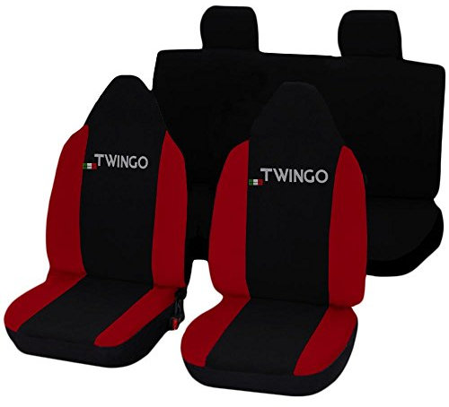 Lupex Shop Twingo N.R Sitzbezüge, schwarz/rot