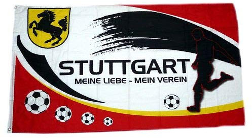 Fahne Flagge Stuttgart Meine Liebe Mein Verein 90 x 150 cm