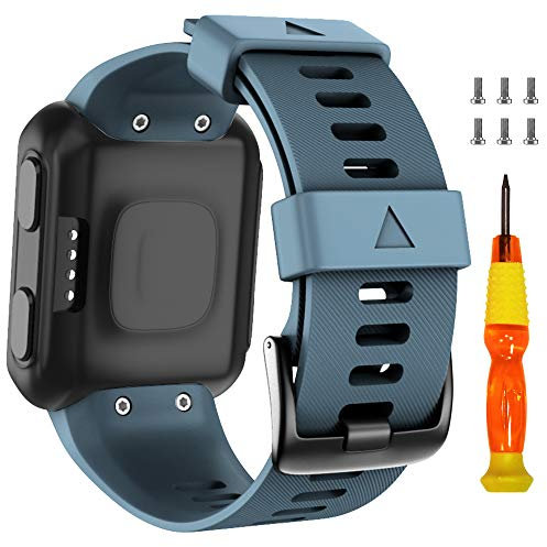 ANBEST Silikon Armband Kompatibel mit Forerunner 35/Approach S10 Armbänder, Weiches Silikon Uhrenarmband Sport Ersatzarmband für Forerunner 35/Approach S10 (Stein)