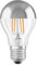 OSRAM Filament LED Lampe mit E27 Sockel, Warmweiss (2700K), 4W, Ersatz für 35W-Glühbirne, LED Retrofit CLASSIC A Mirror, 1 Stück (1er Pack), Birnenform Silber