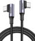 UGREEN USB C to USB C Cable Right Angle 100W Fast Charge 90 Degree Type C Power Data Lead Compatible with MacBook Pro/Air, iPad Pro 2022, iPhone 16/15, Galaxy S24/S23 Ultra/A53, Pixel 7 6 (0.5M)