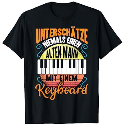 Keyboard Synthesizer Keyboarder Alter Mann | lustiger Spruch T-Shirt