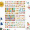 LIHAO 8 Blatt Ostereier Aufkleber Oster Sticker Küken Blumen Osterhasen Schmetterling Aufkleber zu Ostern deko Sticker Set für Kinder Jungen und Mädchen