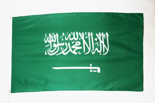 FLAGGE SAUDI-ARABIEN 250x150cm - SAUDI-ARABISCHE FAHNE 150 x 250 cm - flaggen AZ FLAG Top Qualität