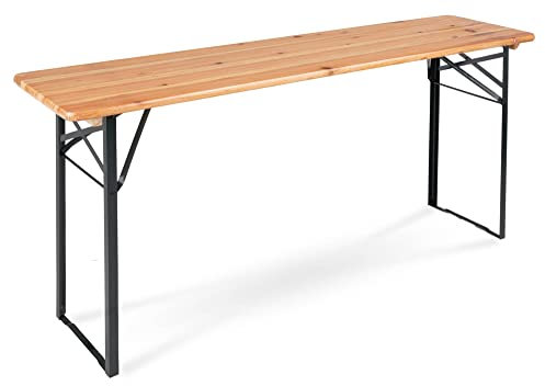 Stagecaptain BBT-180 Hirschgarten Bierzelttisch 177 cm 4X Set - 4 robuste Biertische (177 cm lang) - Lackierte Oberfläche - Zusammenklappbar - Einfach zu verstauen und transportieren