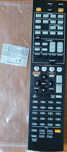 General Replacement Remote Control Fit for 491 RX-V665 RX-V665BL RX-V765 HTR-3064BL RX-V371 RX-V773BL HTR-3065BL RX-V367 RX-V367BL for Yamaha AV Receiver