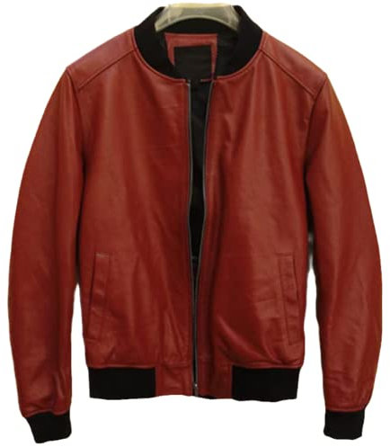 Herren-Jacke aus Schaffell, echtes Schaffell, amerikanischer Stil