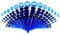 vogem 50 Stück Ohr Dehnstäbe Tunnel Set Acryl Taper Expander 16g-00g Silikon Ohr Tunnels Damen Herren(Dunkelblau)