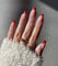 Sethexy Saint-Valentin Court Ballerine Faux ongles Rouge Français Press on nails Glossy 24Pcs Acrylique Stick on Nails pour femmes et filles