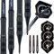 Unicorn Core | Style 2|Black Brass|Steel Tip Darts Kern | Stil 2 | schwarzes Messing | Dartpfeile mit Stahlspitze, 18 g