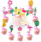 25 Stück Happy Birthday Cake Toppers, Hawaii Aloha Flamingo Tortendeko Geburtstag, Tropical Hawaii Deko Tortendeko Geburtstagskuchen Deko, für Sommer Baby Dusche Geburtstag Party Supplies