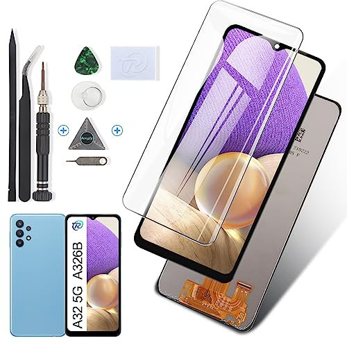 RongZy Display for Samsung Galaxy A32 5G A326B Screen Replacement Touch LCD Display Digitizer Assembly for Samsung Galaxy A32 5G A326B with Kit(Black)