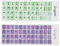 GOWENIC Keyboard Stickers - 2pcs Colorful Laptop & Desktop PC Keyboards