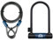Squire Locks Nevis 230/10C D-Lock Cycle Lock & Cable Set – High Security Bike Lock – 230 mm Vertical & 115 mm Horizontal Shackle Clearance – 1800 mm Cable – Incl. 2 Keys – Sold Secure Bicycle Gold