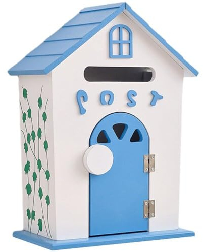 Muteitt Briefkasten, Vintage-briefkasten, Wandhalterung, Außendekoration, Antiker Stil, Zuhause, Holz-briefkasten