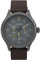 Timex Expedition Field Herren-Armbanduhr, 43 mm, braunes Armband, schwarzes Zifferblatt, metallisch-graues Gehäuse TW4B30900