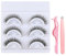 Asheyya 3 Pair Self Adhesive Eyelashes Reusable, No Glue Eyelashes, Waterproof Wispy Fluffy Pre Glued Lashes