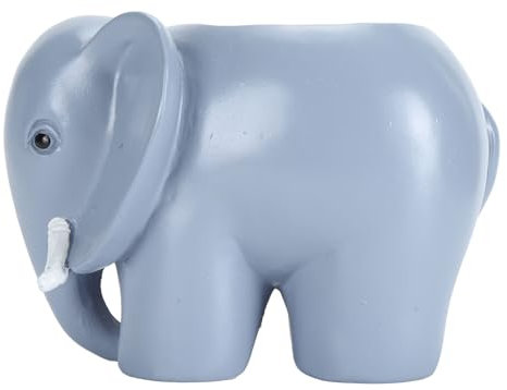 Aladeno Pot de Fleurs succulentes en Forme d'éléphant, Jolis Pots de Fleurs d'extérieur, décoration d'animaux de Jardin, Artisanat créatif et raffiné, Pot décoratif en résine