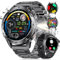 FEELNEVER Smart Watch for Men with Flashlight, 1.43 Amoled Always-on Mens Smart Watch with Make/Answer Call, IP68 Smartwatch with Heart Rate Sleep Monitor SpO2, 120 Sports Modes for Android iOS