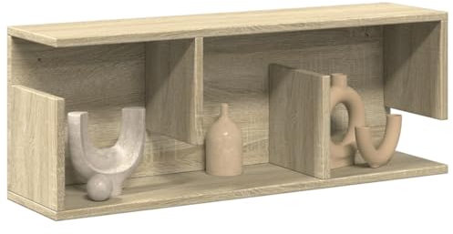 Xichuzi Wandschrank 80x20x30 cm Sonoma Eiche Holzwerkstoff, Hängeschrank, Fernsehschrank, Sideboard Hängend, Sideboard Tv Lowboard, Tv Cabinet - 854834