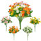 RYAN 8 Stück Gänseblümchen Künstlich Gänseblümchen Deko Kunstblumen für Draußen Künstliche Blumen für Garten Fenster Hochzeitsfeier Deko (Gelb/Weiß/Orange/Rosa)