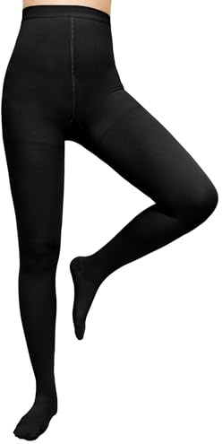 Evolyline Medizinische Kompressionsstrumpfhose für Damen und Herren, 15-20 mmHg, geschlossene Zehen-Kompressionsstrumpfhose, blickdicht, abgestufte Stützstrumpfhose, Kompressionsstrümpfe für