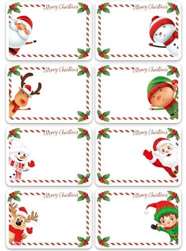 Xyxu Christmas Sticky Labels, 120pcs Christmas Labels Stickers for Presents