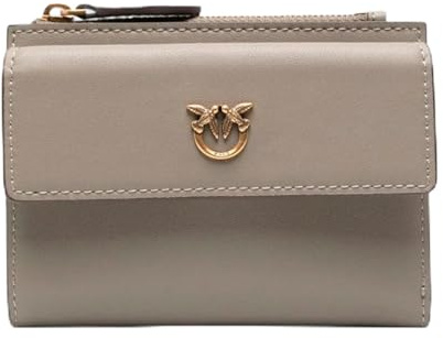 Pinko small compact wallet in grey - grigio, unica