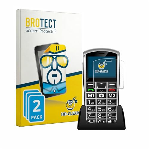 BROTECT Schutzfolie für Artfone A400 Pro 4G | 2 Stück Transparenter Displayschutz Made in Germany Klare Displayschutz-Folie Clear Einfache Montage Case-Friendly