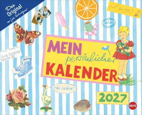 Gabi Kohwagner Mein persönlicher Kalender - Broschurkalender 2027 - Heye-Verlag - Wandkalender zum Eintragen - 30 cm x 24,3 cm (offen 30 cm x 48,6 cm)