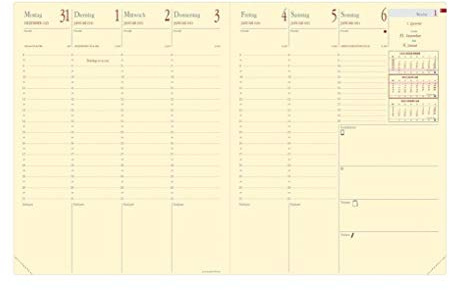 Ersatzkalender Pre Prestige, 1 Woche / 2 Seiten, 21x27cm