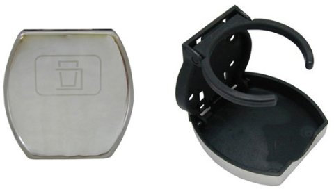 Yacht Steel Porte-gobelet à Surface en INOX, 93mm, 92mm, 70mm AISI 304