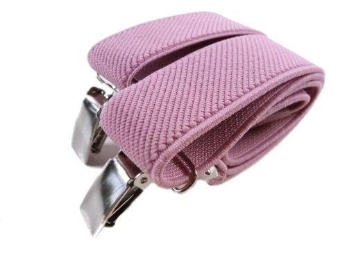 Olata Tirantes Coloridos de Tela Elastizada Para Niños En Forma De Y (1-5 Años) - 2.5cm. Rosa Claro