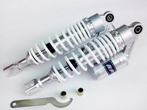 Yonglong 13.5 340MM Weiß Gespaltene Mund RFY Luftdruck Stoßdämpfer passen Clevis Yamaha zuma 50cc 75cc 125cc 300cc Motorrad Universal