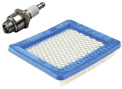 gardexx Filtro aria + candela di accensione per tosaerba con motore Briggs & Stratton Quantum