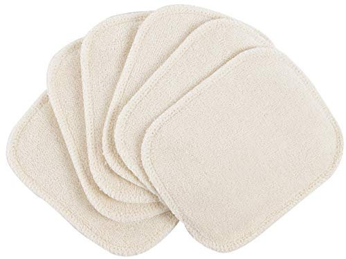 Waschbare Kosmetikpads Bio-Baumwolle naturfarben 6er-Set