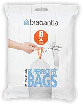 Brabantia Müllbeutel-Spenderpackung, 5 Liter, 60 Stück