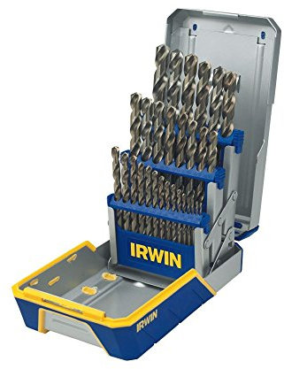 IRWIN Drill Bit Set, M35 Cobalt Alloy Steel Steel, 29-Piece (3018002)