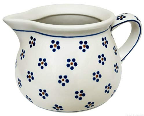 Bunzlauer Keramik – Original Lechera Cerámica Jarra de Leche (600 ml, decorada 225)