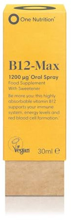 One Nutrition B12-Max Vitamin B12 Supplement Oral Spray 30ml High Strength 1500ug