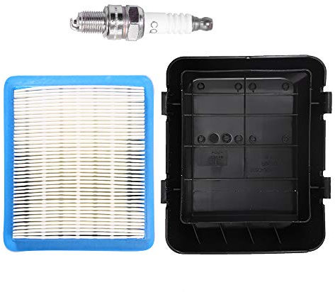17211-ZL8-023 Air Filter with 17231-Z0L-050 Cleaner Cover for Honda GCV135 GCV160 GCV190 Engine HRB216 HRB217 HRR216 HRS216 HRT216 HRX217 Motor Pressure Washer Push Lawn Mower with Spark Plug