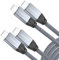USB C to USB C Short Cable 0.5M(2 Pack), USBC 100W Cable, USBC 3.2 Gen2x2 20Gbps Data Transfer Fast Charge Cord, 4K@60Hz Video, Type C to Type C Cord for iPhone 15 16, Dell XPS 17, Galaxy S24 S25