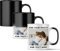Naispanda Tasse Magique avec Photo Texte Personnalisé, Tasse à Café Personnalisable Mug, Tasse à Lait, Tasse à Thé, Personnalisée Cadeaux Original pour Les Amoureux De La Famille, 11oz