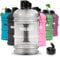 SMILODOX Trinkflasche Unisex Sport Fitness Gym Training Wasserflasche Bottle-2,2l, Farbe:Anthrazit